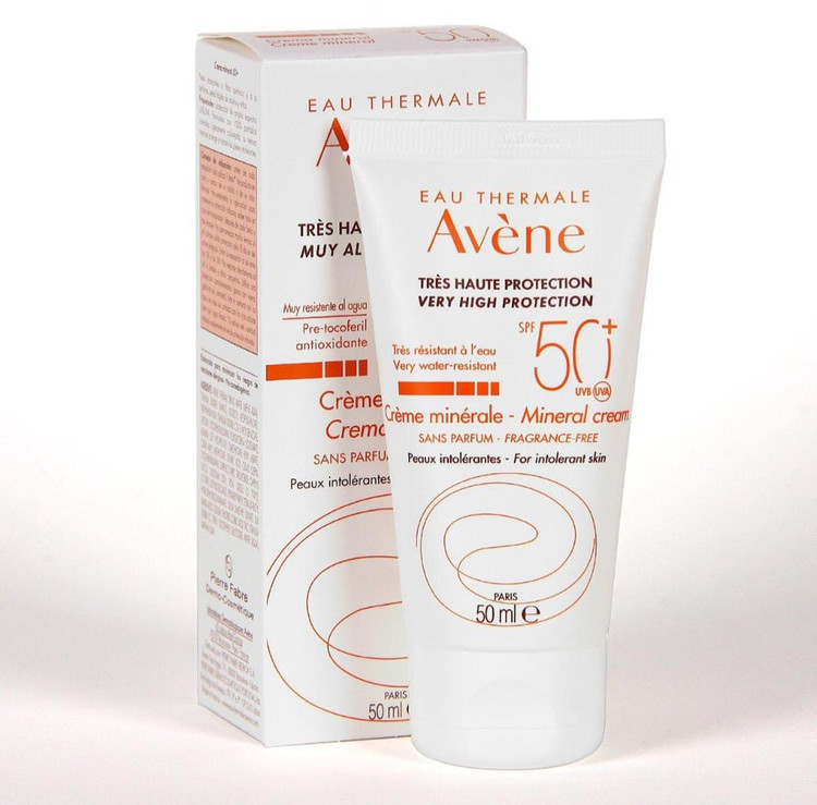 کرم ضد آفتاب Avene Crème Minérale SPF 50+