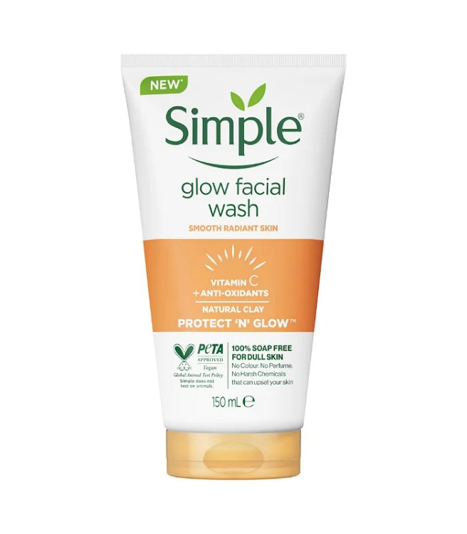 ژل شستشو صورت ویتامین C مدل Glow سیمپل اورجینال