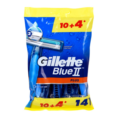 خودتراش دو لبه ژیلت مدل۱۴Blue 2 plusتایی
