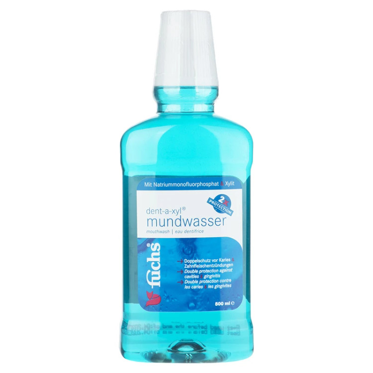 دهان شویه فوکس مدل Dent-a-xyl mundwasser اورجینال