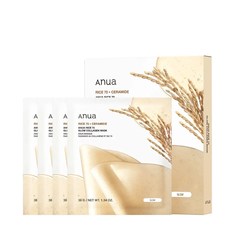 پک ۴عددی ماسک برنج و سرامید روشن کننده آنوا اورجینال