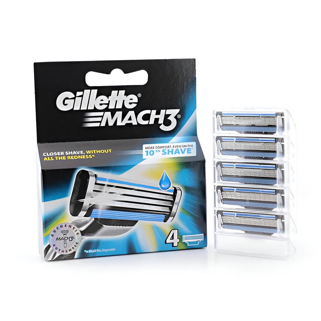 تیغ یدک ژیلت Mach3 بسته ۴ عددی اورجینال