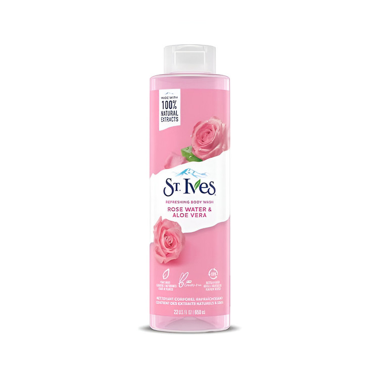 شامپو بدن با رایحه گل رز و آلوئهورا St. Ives