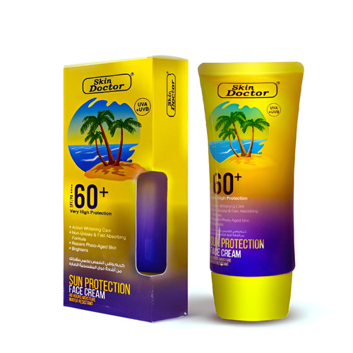کرم ضد آفتاب صورت اسکین دکتر با محافظت بسیار بالا SPF 60 اورجینال