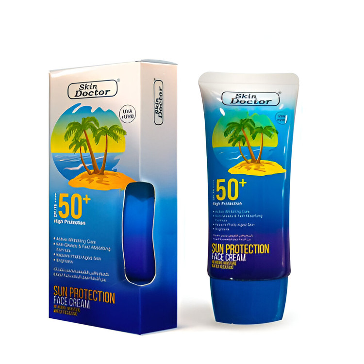 کرم ضد آفتاب صورت اسکین دکتر با محافظت بسیار قوی SPF 50 اورجینال