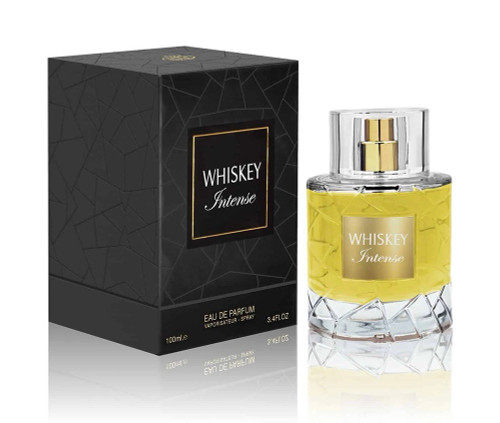 عطر ادکلن مردانه ادوپرفیو ویسکی اینتنس شرکت الحمبرا(Whiskey Intens) اورجینال