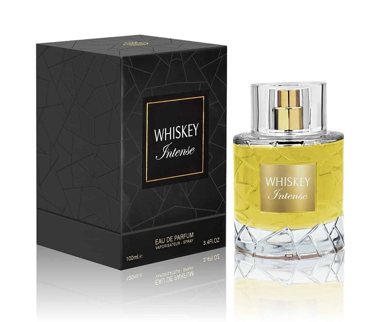 عطر ادکلن مردانه ادوپرفیو ویسکی اینتنس شرکت الحمبرا(Whiskey Intens) اورجینال