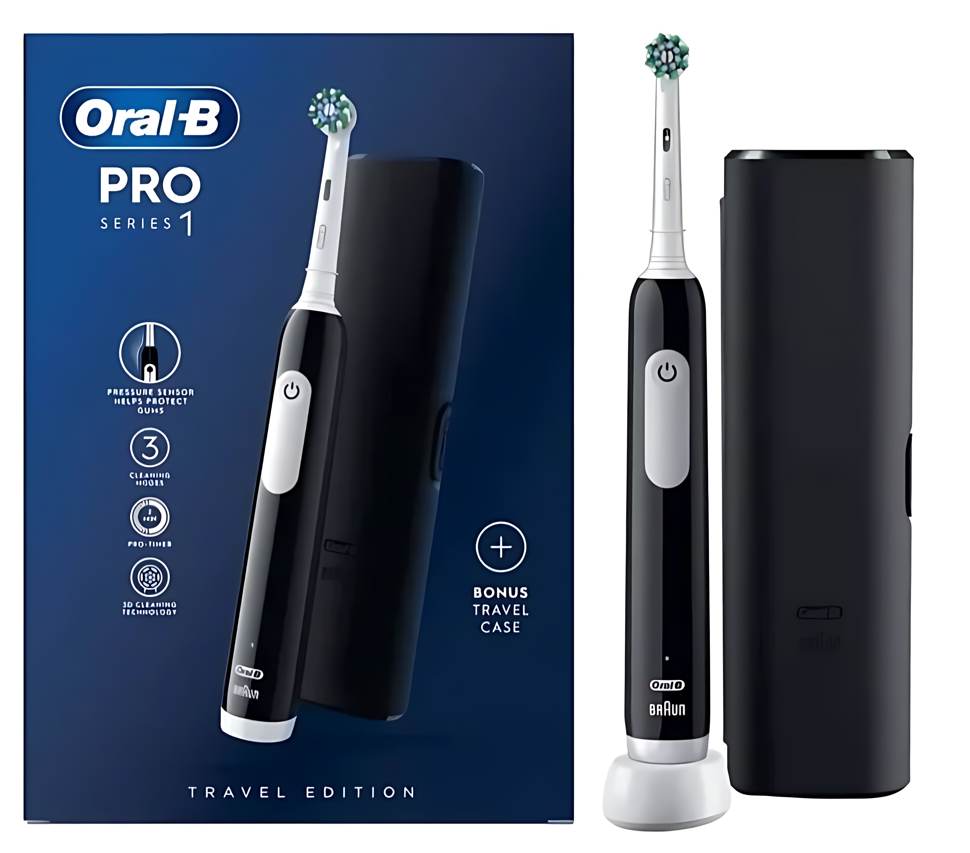 مسواک برقی اورال بی مدل Pro Series 1 با فناوری تمیزکاری سه‌بعدی (3D Clean)