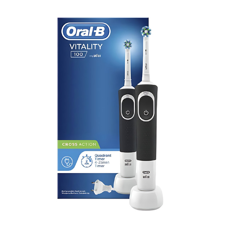مسواک برقی اورالبی Oral-B مدل100 Vitality شارژی (مشکی)