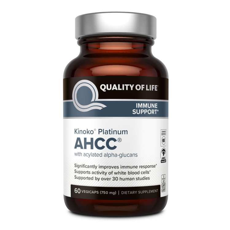 کپسول تقویتکننده سیستم ایمنی AHCC کینوکو پلاتینیوم ۷۵۰ میلیگرم اورجینال
