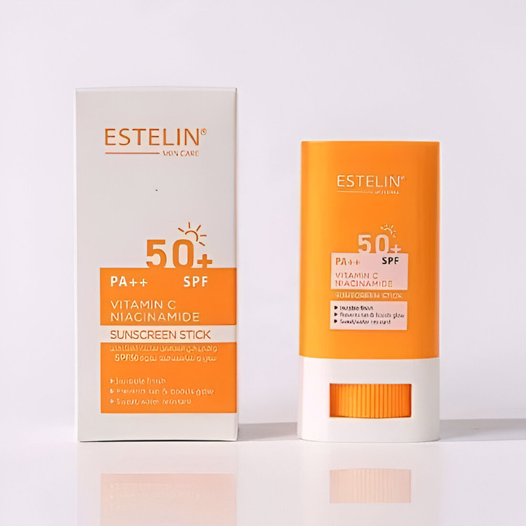 ضدآفتاب استیکی روشنکننده و ضدجوش استلین Estelin Sun Stick اورجینال
