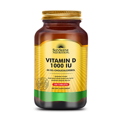 مکمل ویتامینD برند سان شاین Sunshine Nutrition Vitamin D 1000 IU اورجینال