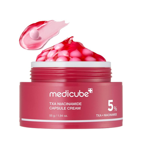 کرم کپسولی روشنکننده نیاسینامید ۵٪ و ترانکزامیک اسید (TXA) مدیکیوب Medicube TXA Niacinamide Capsule Cream اورجینال