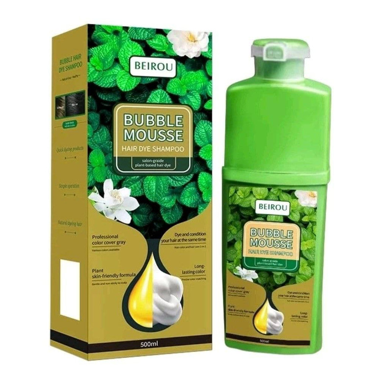 شامپو رنگ مشکی bubble mousse