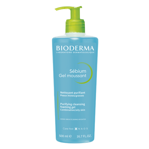 ژل شست و شوی صورت بایودرما پوست چرب ۵۰۰ میل