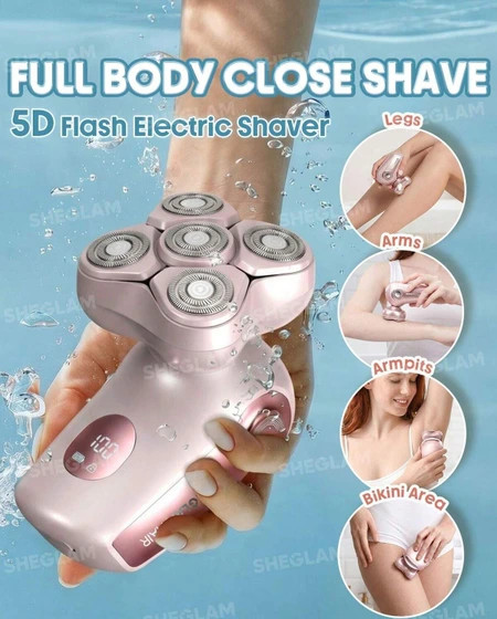 ماشین اصلاح پنج کاره شیگلم 5 سر مدل Smooth Moves 5D با ضمانت اورجینال