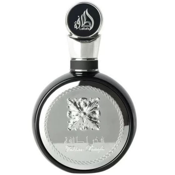 عطر ادکلن مردانه فخر نقره ای سیلور لطافه اماراتی مشابه ایوسن لورن وای الکسیر اورجینال