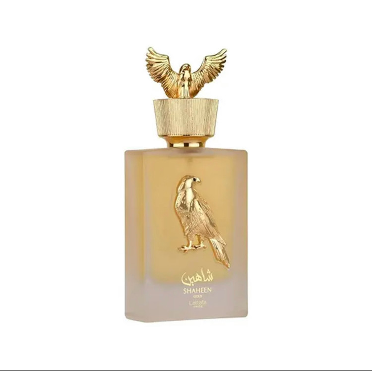 عطر ادکلن لطافه شاهین گلد طلایی اماراتی با ضمانت اورجینال