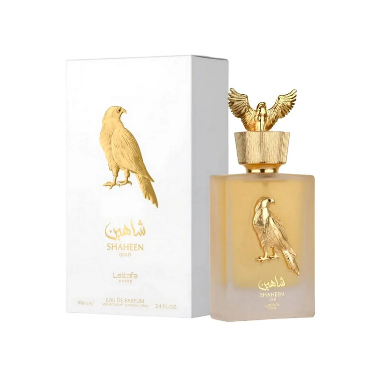 عطر ادکلن لطافه شاهین گلد طلایی اماراتی با ضمانت اورجینال